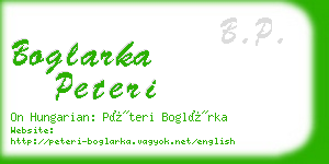 boglarka peteri business card